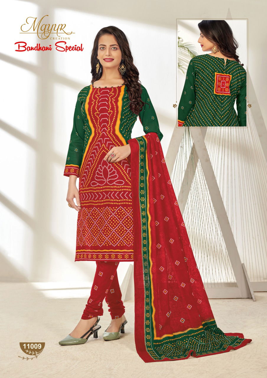 Mayur Bandhani Vol-11 Latest Fancy Designer Printed Pure Cotton Punjabi Salwar Suit Collection